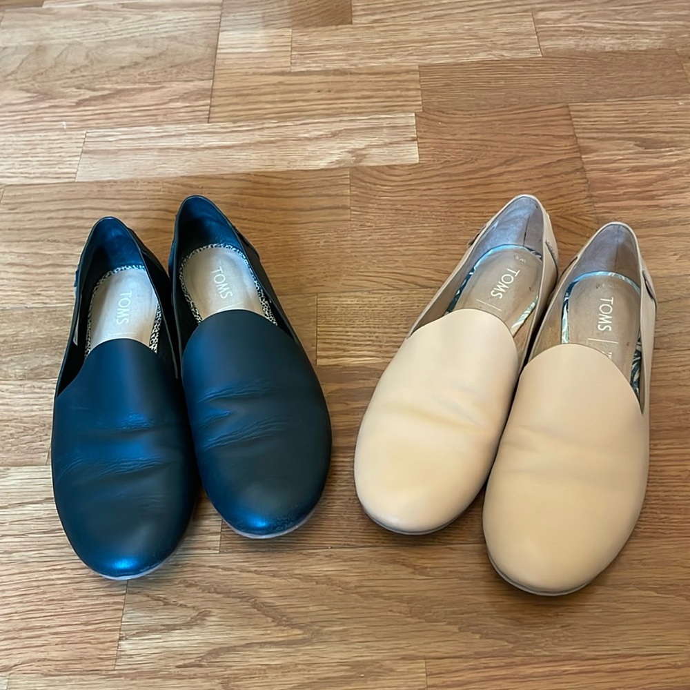 Toms Darcy Leather Flat bundle